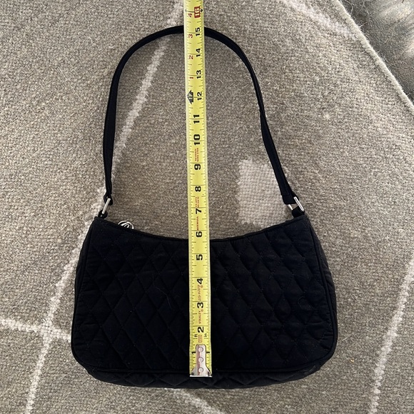 Black quilted nylon Vera Bradley shoulder bag - Picture 5 of 8